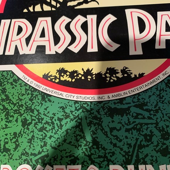 Vtg:RARE:1992c 33yrs Jurassic Park 3-D Movie Advertisement Poster Taking Offers! - Picture 3 of 15